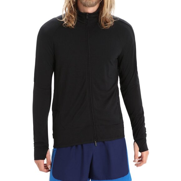 New ICEBREAKER ZoneKnit™Full Zip Top Sport Jacket Cardigan zip packets 693S0